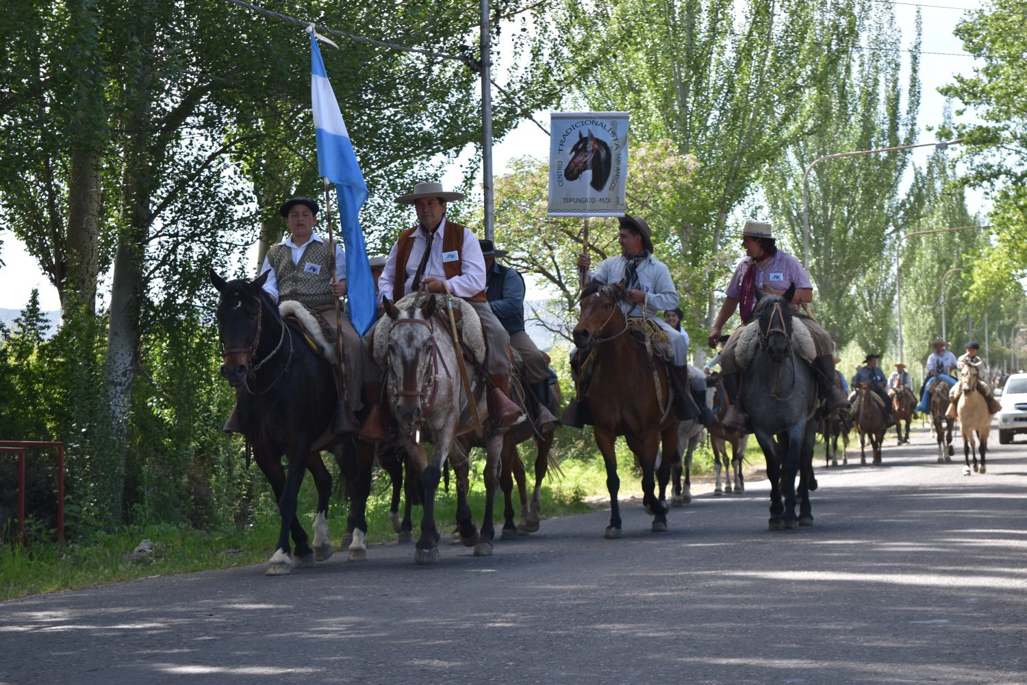 Gauchos marcharon en la tradicional Cabalgata tupungatina