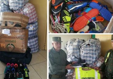 contrabando de zapatillas en Tupungato