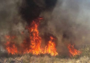 Incendio en Tupungato
