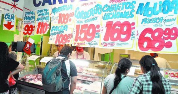 la carne es el producto que menos aumentó en Mendoza