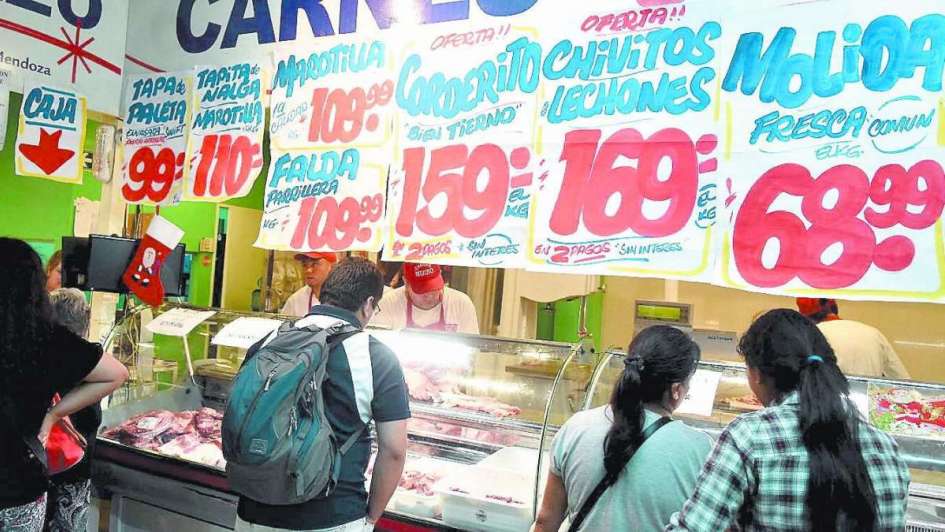 la carne es el producto que menos aumentó en Mendoza