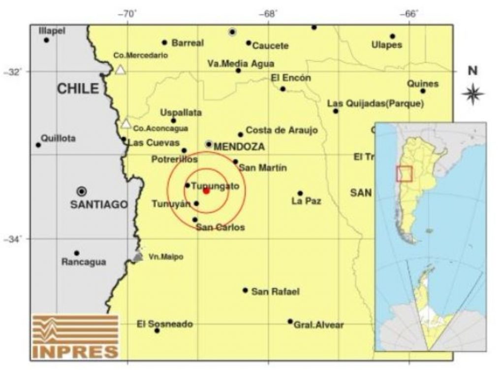 Temblor en Mendoza