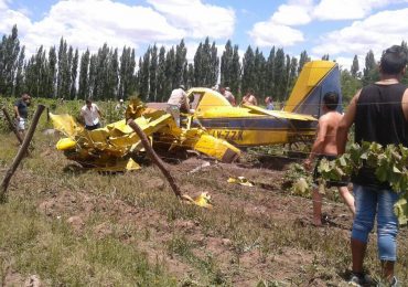 avión que se estrelló en Rivadavia