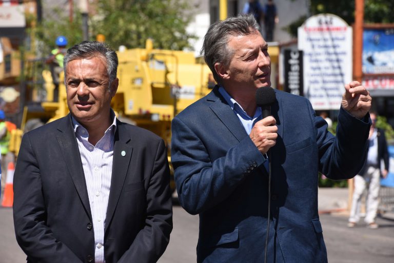 Enero. Macri en su última visita a Mendoza, en San Rafael.