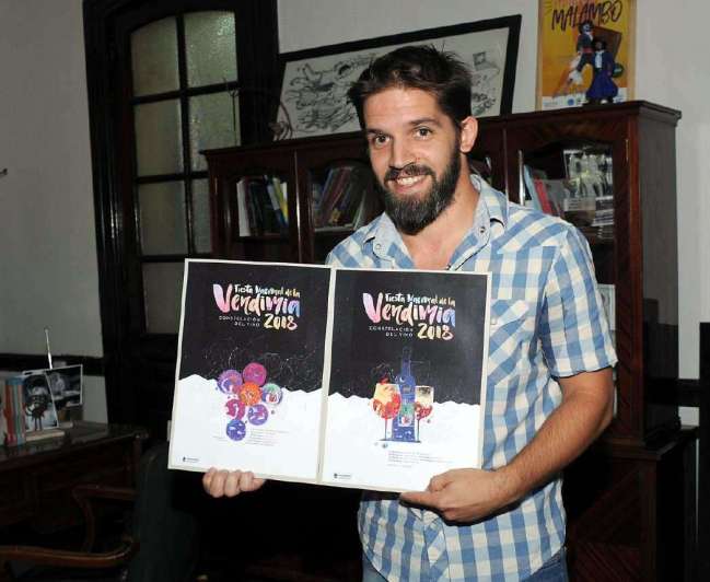 Damián Sáez hizo el diseño junto a su colega Ismael Figini. Se ganaron 100 mil pesos.