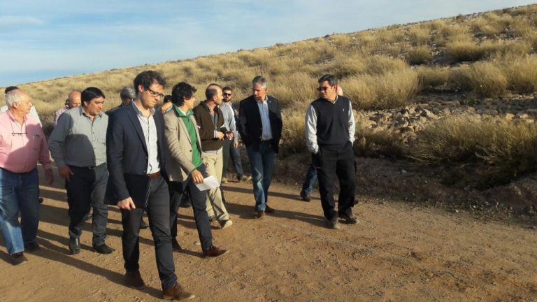Funcionarios nacionales y provinciales visitaron el sitio donde se emplazará Portezuelo del Viento