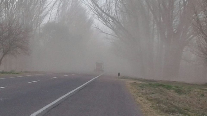 viento zonda en el valle de uco