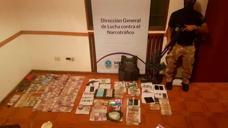 Los elementos secuestrados en Tunuyán Prensa Ministerio de Seguridad