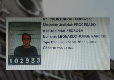 La primera foto de Leonardo Hisa en la cárcel