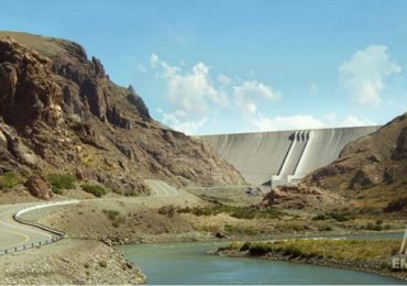Simulación gráfica. Así se verá el paredón terminado. Tendrá 187 metros de altura.