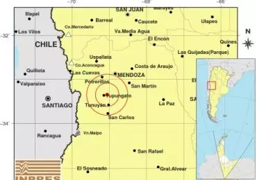sismo con epicentro en Tupungato