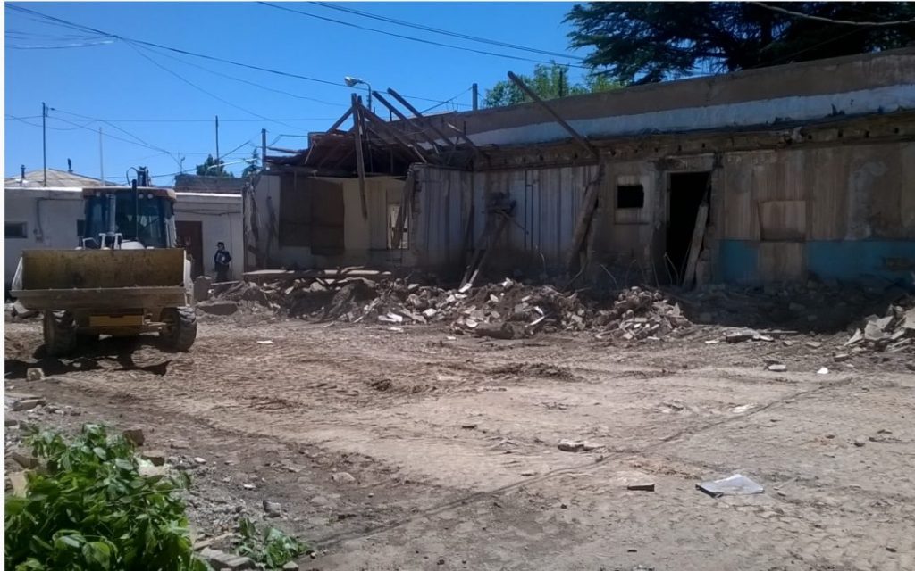 Así comenzo la construcción de la alcaldía de tunuyan