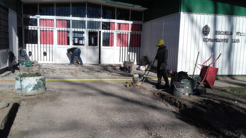Nuevos contrapisos-de-patios en la escuela Luis Piedra Buena