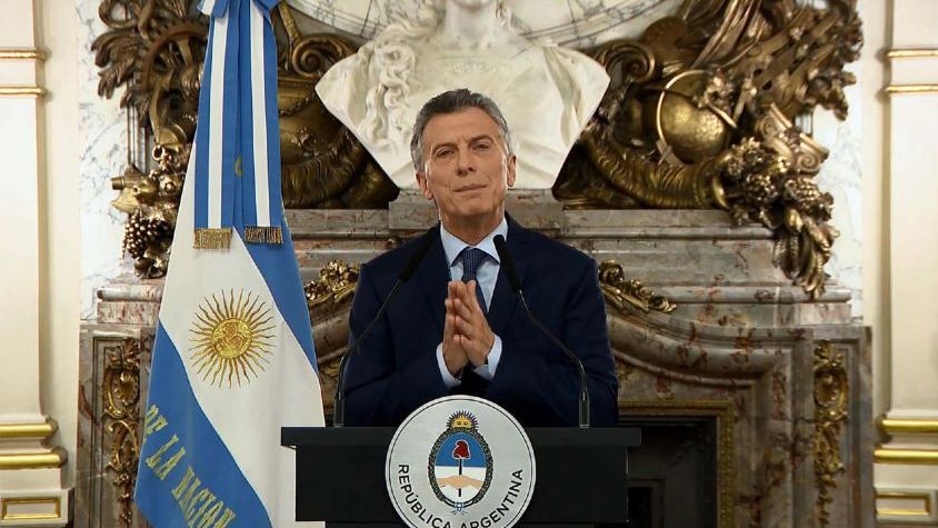 El presidente anunció en su discurso el fracaso del “gradualismo”. AFP