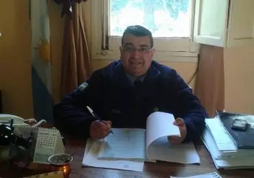 Ariel Navea. Jefe de la Comisaría 20 de Tupungato. Foto Facebook.