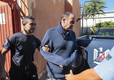 Leonardo Hisa, horas después de ser detenido por el homicidio de ex mujer.