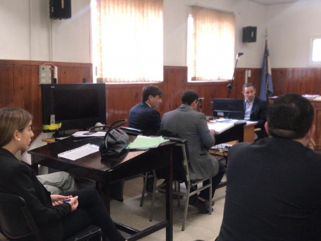 La audiencia que se realizó este lunes por la mañana en los Tribunales valletanos.