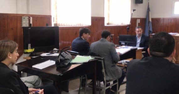 La audiencia que se realizó este lunes por la mañana en los Tribunales valletanos.