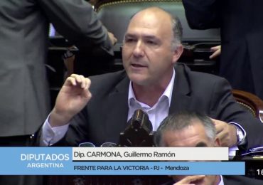 El diputado nacional mendocino Guillermo Carmona fue uno de los protagonistas del rechazo de la Cámara Baja.
