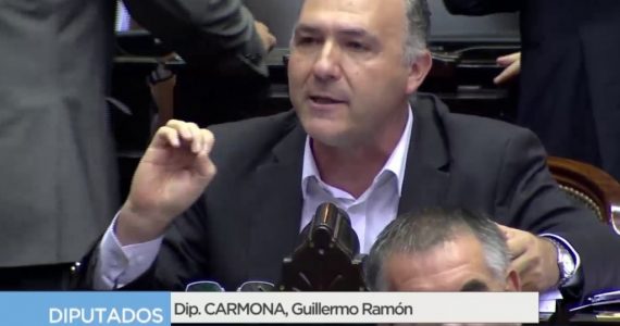 El diputado nacional mendocino Guillermo Carmona fue uno de los protagonistas del rechazo de la Cámara Baja.