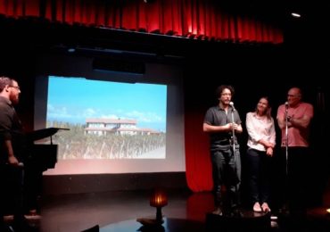 Gabriel Cygielnik, Aldo Graziani, Sonia Ruseler y Humberto Persano, creadores de Uco Jazz Festival, durante el lanzamiento en Bebop Club.