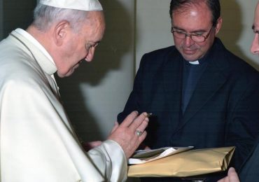 El cura Aguado junto a Jorge Bergolio