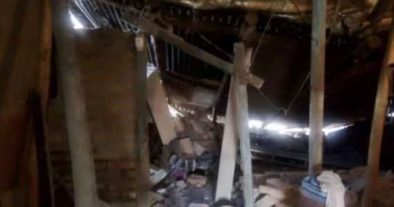 Familia guerra luego del derrumbe