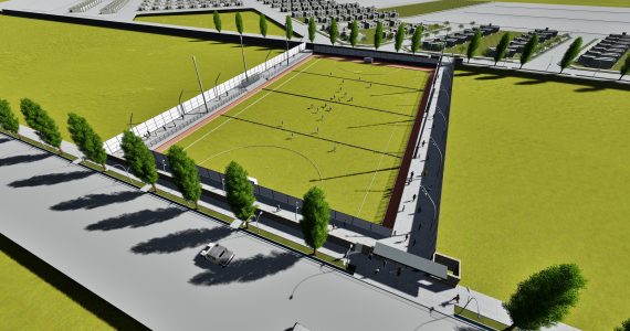 Obra Cancha de Hockey Tgto