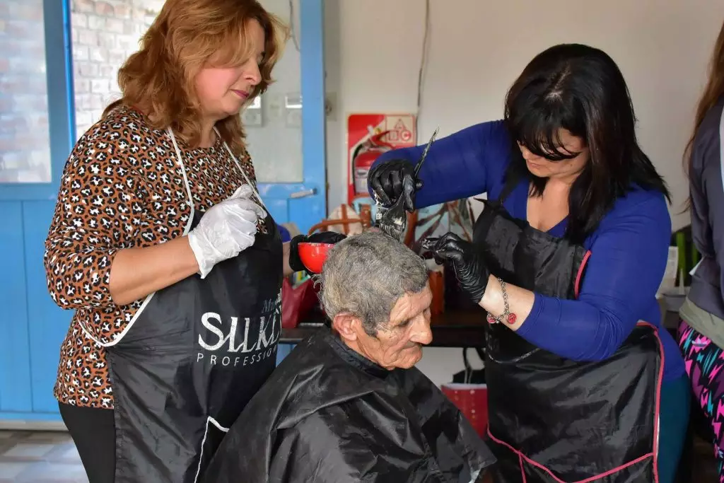 Peluquería en el hogar de ancianos