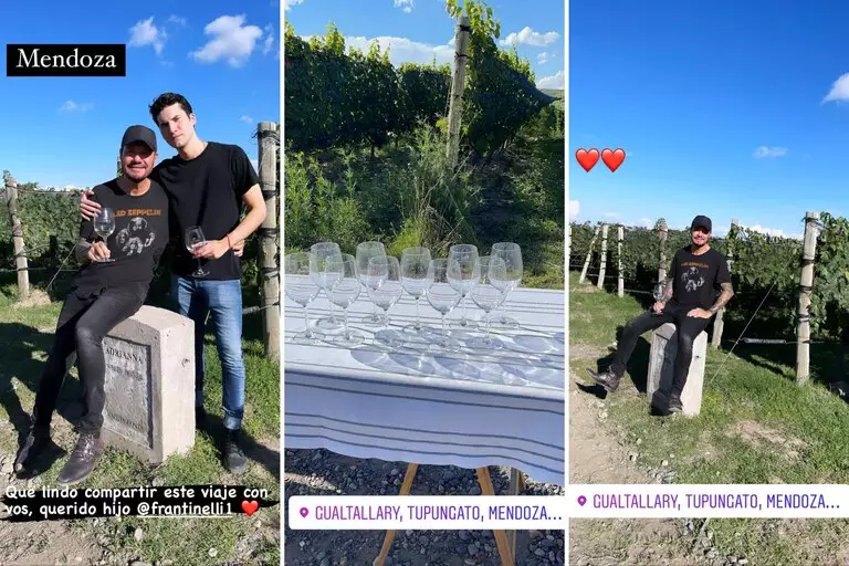 Marcelo Tinelli visitó Tupungato con amigos antes de su regreso a la TV